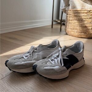 New Balance White and Black Athletic Shoes